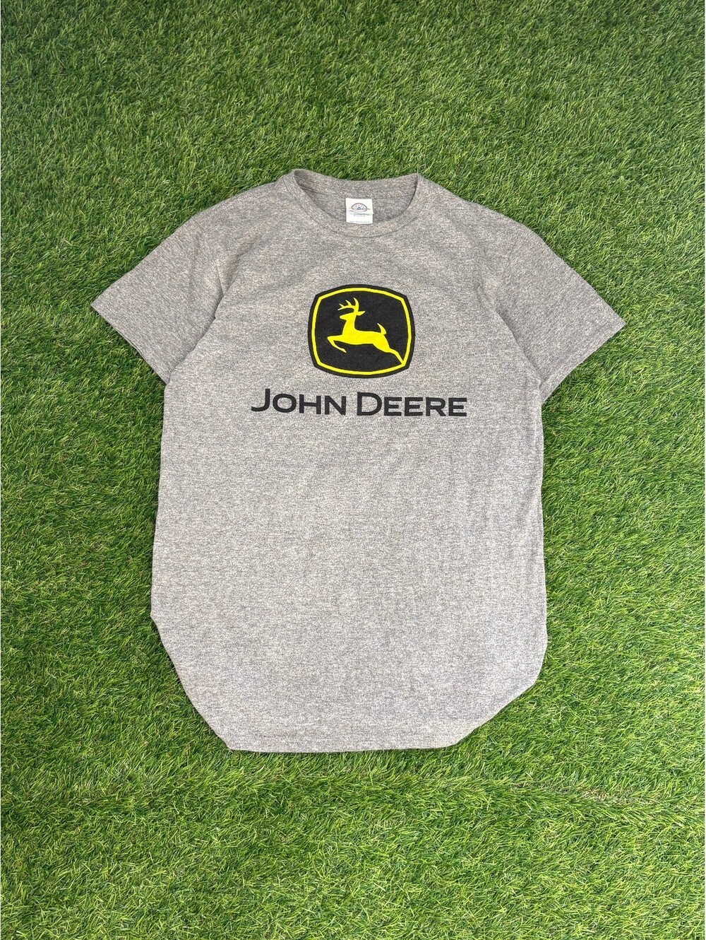 Vintage John Deere Gray Short Sleeve T-Shirt Size Small